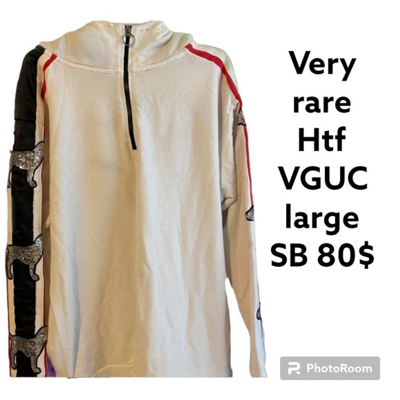 Extremely rare htf victoria secret pink bling hoodie - Picture 2 of 2